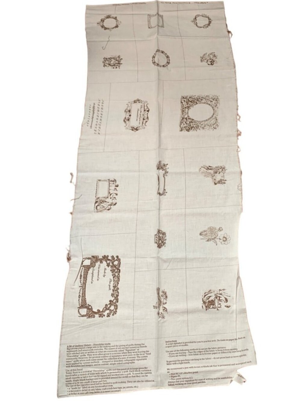 Friendship Quilt a Bit of Quilting History Squares Cotton Fabric Panels Design I